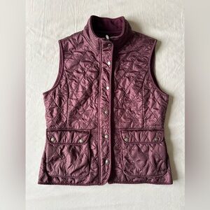 Eddie Bauer Women's Quilted Puffer Vest - Plum